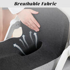 Orthopedic Cushion Seat Cushion,L-Shaped Lumbar Support,Breathable,Design for Office Chair,Car,Wheelchair Ergonomic Non Slip MemoryFoam Seat Skin with Back Support (Blue-a) - Image 4