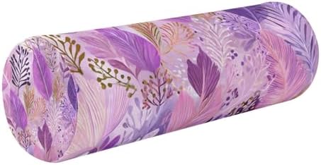 c Neck Roll Pillow Bolster Round Health Memory Foam Long Cervical Cylinder Pillows with Removable Washable Cover for Body Bed Legs Back Yoga by QwThum
