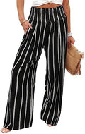 Angerella Womens Elastic High Waisted Palazzo Pants Casual Wide Leg Long Lounge Pant Trousers with Pocket by Angerella