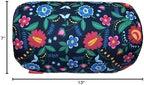 Bookishbunny 2pcs Micro Bead Microbead Roll Pillow Cushion for Bed Back Neck Head Body Support, 13" x 7", Various Designs (Navy+Flower) - Image 5