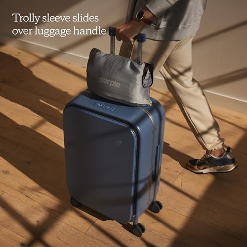 Purple Harmony Anywhere Travel Case, Satin Travel Pillow Case - Image 2