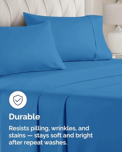 Standard Pillow Cases - 8 Pack Pillowcase Covers - 20" x 26" (Royal Blue) - Image 4