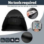 Blackout Bed Tent for Adults - Light-Blocking Privacy Shade for Sleep - Image 2