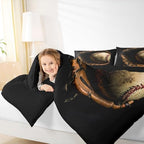 Erosebridal Baseball Comforter Set Full Size Sports Game Bedding Baseball Player Duvet Insert for Kids Boys Teens Retro Style Quilt for Room Dorm Decorative, Brown Down Comforter - Image 6