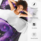 Comforter Set of 3, Full, Bedroom Decor Space Cat - Image 4