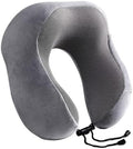 QUQUQ Travel Neck Pillow for Sleeping Memory Foam Travel Neck Pillow Cushion Support for Airplane Sleeping Comfortable(Grey) by Unknown