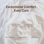 Coop Home Goods Comphy SoftSpa Pillowcase Set of 2, White Super Soft Pillow Cases King, Pillow Cases, Luxury Spa, Breathable, Hotel Quality Pillow Cases - Image 3