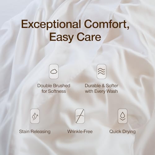 Coop Home Goods Comphy SoftSpa Pillowcase Set of 2, White Super Soft Pillow Cases King, Pillow Cases, Luxury Spa, Breathable, Hotel Quality Pillow Cases - Image 3