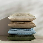 DEZENE Wool Boucle Lumbar Pillow Cover Premium Chic Accents Rectangular Textured Decorative Throw Pillow Case for Living Room Couch Sofa Home Decor 12"x20" Taupe - Image 7
