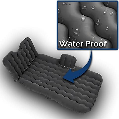 Zone Tech Inflatable Car Travel Air Mattress Back Seat- Pump Kit Premium Quality- Vacation Camping-Sleep Automotive Bed with 2 Air Pillows Car SUV Universal Fit - Image 3