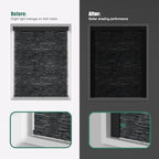 Light Blocking Strips for Window Shades and Blinds, 100% Blackout PVC Side Tracks Light Blocker for Blinds, Window Light Blocker for Bedroom(Black, 58", 4PCS) - Image 2