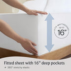 Twin Size Sheets Set, Cooling & Soft Deep Pocket Bed Sheets, 3PC - Image 6