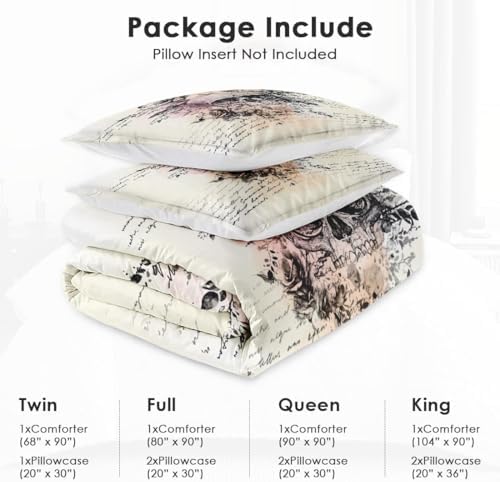 WeCozy King Comforter Set, 3 Pieces Gothic Goth Bedding, All Season - Image 6