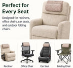 Neck Pillow for Recliner Chair, Helps Ease Neck Pain & Work Fatigue(Khaki) - Image 3