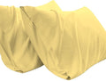 Kamas Egyptian Cotton Sateen Weave Pack of 2 Extra Large Pillowcase to Fit Your Oversized Pancake Large Huge & Gusseted Pillows (Pestal Yellow, King Oversize- 23x43) by KAMASHOMECOLLECTION