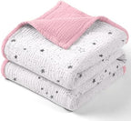 lulumoon Muslin Baby Blanket for Girls: Soft Lightweight Toddler Blanket by Lulumoon