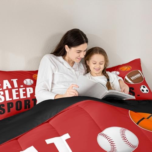 Feelyou Sports Comforter Set Twin Size for Kids Boys Girls - Image 4