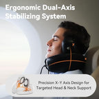 Travel Pillow - Memory Foam Neck Pillow, Noise Cancelling Neck Airplane Pillow for Long Flight, 360º Support Plane Pillow, Machine Washable Flight Pillow（Black） - Image 3