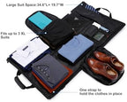 Garment Bags for Travel Large Suit Bag for Men Carry On Garment Bag Convertible Garment Duffle Bag with Shoes Compartment,2 in 1 Hanging Dress Suitcase Suit Travel Bags,Black - Image 3