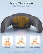 Heated Travel Neck Pillow with Vibrating for Airplane, Sleeping - Image 4