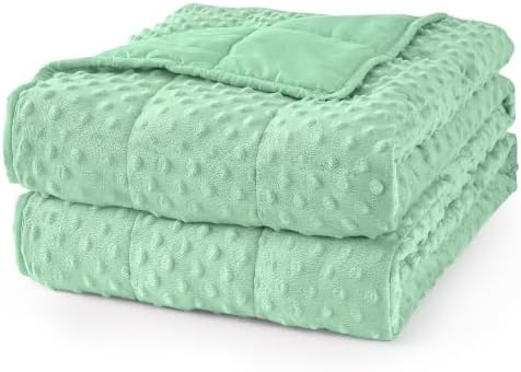 Mr. Sandman Cooling Weighted Blanket for Adults, Queen Size 15 lbs, 60″x80″ by MrSandman