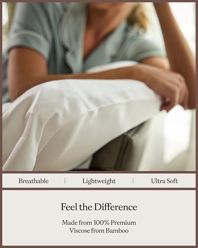 Cozy Earth King Pillowcases Made of 100% Viscose from Bamboo, Set of 2 - Image 5