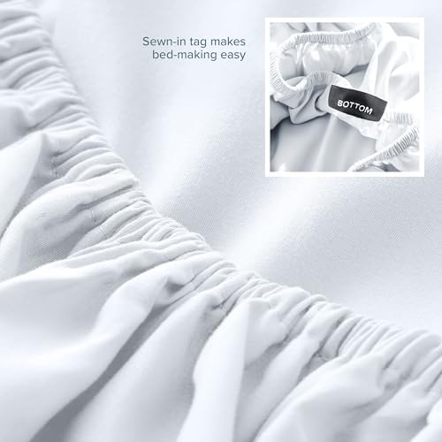 Bare Home Sheet Set Storage Pocket 1800 Ultra-Soft (Twin XL, White) - Image 6