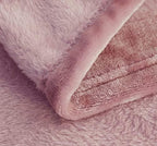 SOCHOW Flannel Fleece Blanket Queen Size, Dusty Pink, 90x90 inches - Image 5
