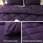 Decroom Lightweight 3 Pieces Comforter Set Cal-King Quilted Duvet Insert - Image 4