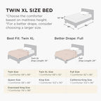 Bedsure Twin XL Comforter Duvet Insert - Bedding Quilted, Light Grey/Grey - Image 2