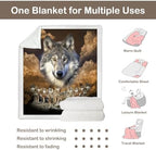 Sleepwish Throw Blanket, Gold Fluffy, Twin - Image 5