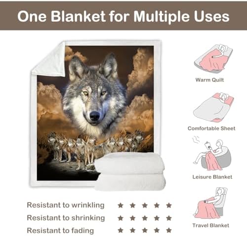 Sleepwish Throw Blanket, Gold Fluffy, Twin - Image 5