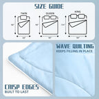 DOWNCOOL Cooling Comforter Twin Size, Blue Cooling Blanket for Hot Sleeper - Image 5