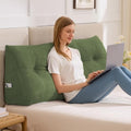 IASEAHK Headboard Pillow Twin, Wedge Pillow Headboard, Forest Green by IASEAHK