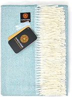Alpaca Home | Dynasty Throw Blanket | 100% Pure Baby Alpaca Wool • Hypoallergenic, Soft & Cozy • Ethically Sourced | Softer & Warmer Than Wool (Waterworks) - Image 4