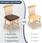 TushGuard Chair Cushions, 4 Pack Memory Foam Chair Pads, Brown - Image 3