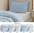 Bedsure Twin/Twin XL Duvet Cover, Double Brushed Bedding Set, Light Blue - Image 5