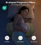 DONAMA Memory Foam Pregnancy Pillow Maternity Wedge Pillow for Side Sleeper - Image 5