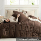 Homelike Moment Queen Comforter Set 3 Piece, Lightweight Soft Bed Sets - Image 5