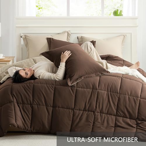 Homelike Moment Queen Comforter Set 3 Piece, Lightweight Soft Bed Sets - Image 5