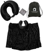 Travel Pillow with Built-In Blanket Memory Foam Neck Pillow for Airplane Travel, Flight Pillow with Blanket Portable Airplane Pillow for Adults Compact Travel Neck-Pillow for Plane, Car & Long Flights by Unknown