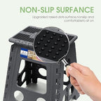ACKO 16" 6 Pack Folding Step Stool, Safety Lock, Holds 400 lbs, Dot Gray - Image 5