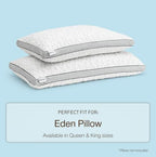 Coop Home Goods Eden Cool Pillow Cover, Queen Pillowcase for Memory Foam Pillows, Breathable Ultra Soft Fabric Covers with 2-inch Gusset - Image 5