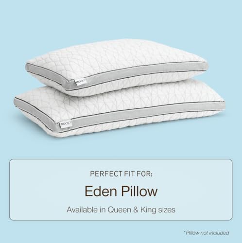 Coop Home Goods Eden Cool Pillow Cover, Queen Pillowcase for Memory Foam Pillows, Breathable Ultra Soft Fabric Covers with 2-inch Gusset - Image 5