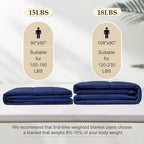 downluxe Down Alternative Blanket for Bed, Glass Beads, King, Navy - Image 5
