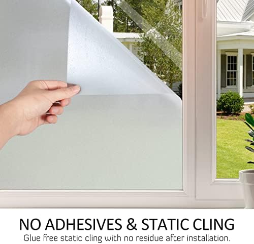 HIDBEA Frosted Glass Window Privacy Film,Static Cling 23.6 in x 9.8 ft - Image 7