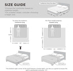 Bedsure Alaskan King Comforter Duvet Insert - Bed Comforter Quilted, White - Image 2