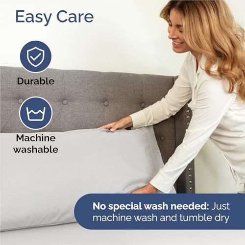 Split King 7 Piece Bed Sheet Set - Soft, Breathable & Cooling - French Grey - Image 6