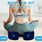 BlissTrends Extra Thick Seat Cushion for Office Chair & Car Seat, Blue - Image 6