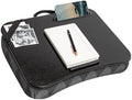 LAPGEAR Designer Lap Desk – Gray Argyle, Fits 15.6” Laptops by LapGear